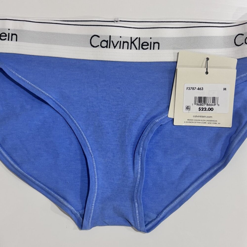 Calvin Klein Modern Cotton Stretch Bikini Panty Women's Underwear Glacier M F378 - Picture 3 of 4